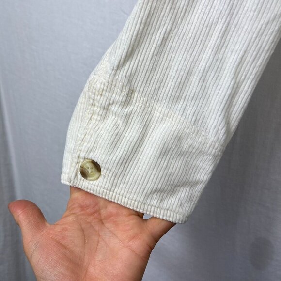 Y2K Oversized Corduroy Button Up Chore Jacket Womens S Baggy‎ Quilted 90s Boho - Picture 5 of 11